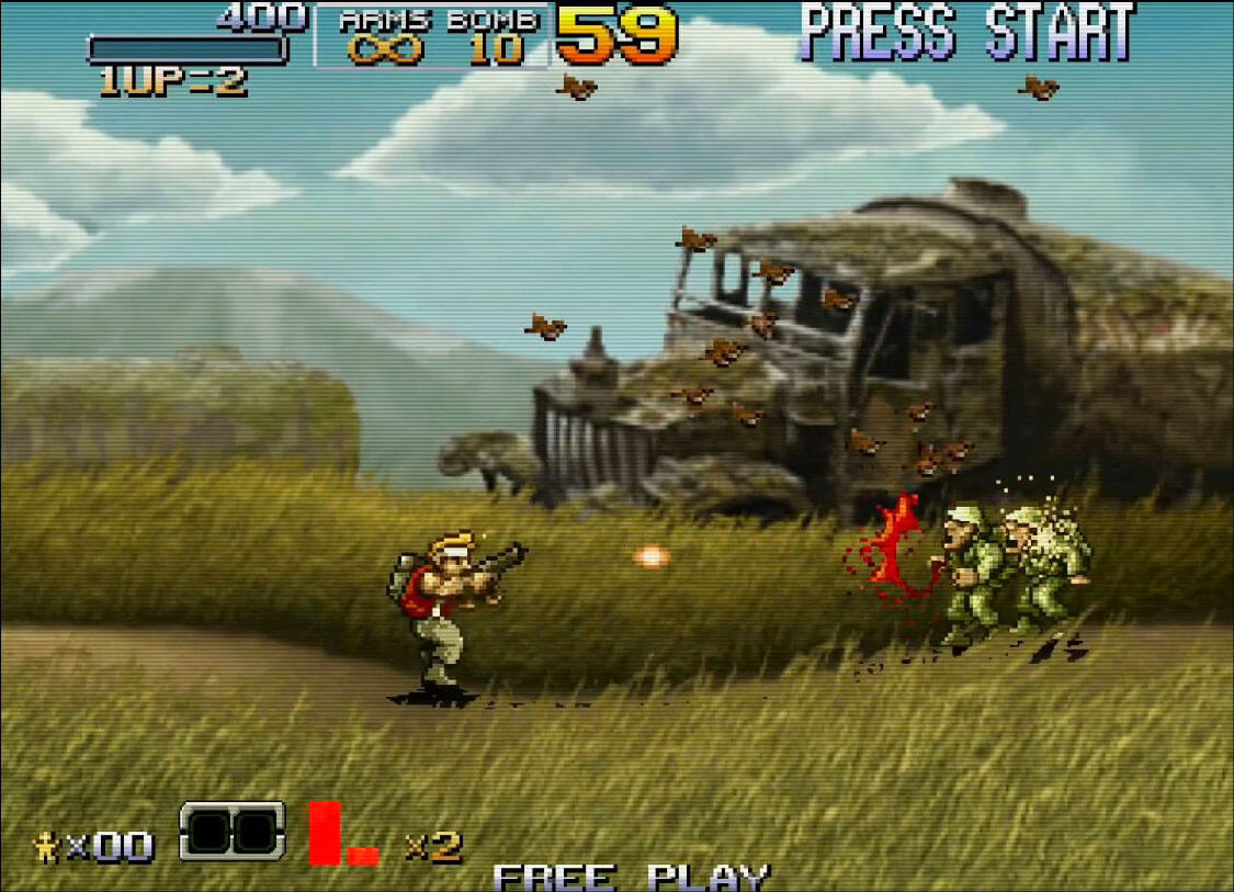 Metal Slug 6 - геймплей игры Arcade